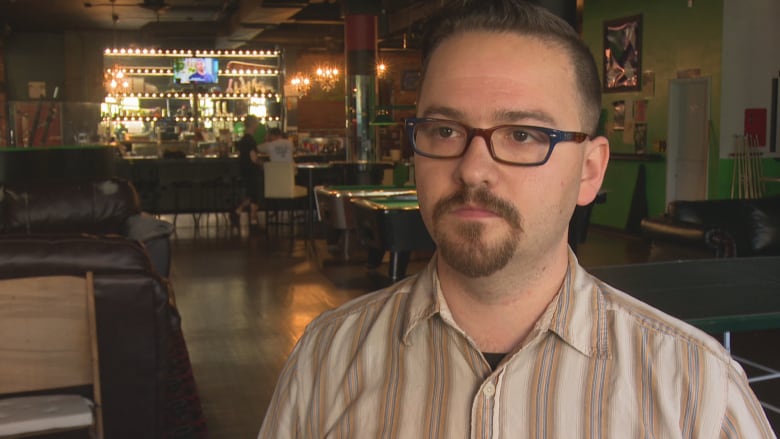 Health officials ordered the owner of Higher Limits, Jon Liedtke (shown here), to remove all ashtrays, which cannot be kept inside any business under Ontario's tobacco laws. (Jason Viau/CBC)
