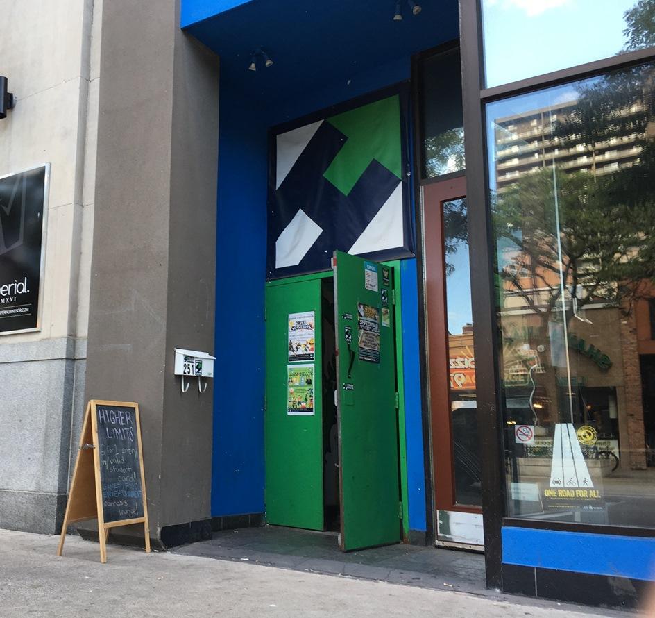 Higher Limits cannabis lounge on Ouellette Ave. near University Ave. in downtown Windsor. (Photo by AM800's Gord Bacon)
