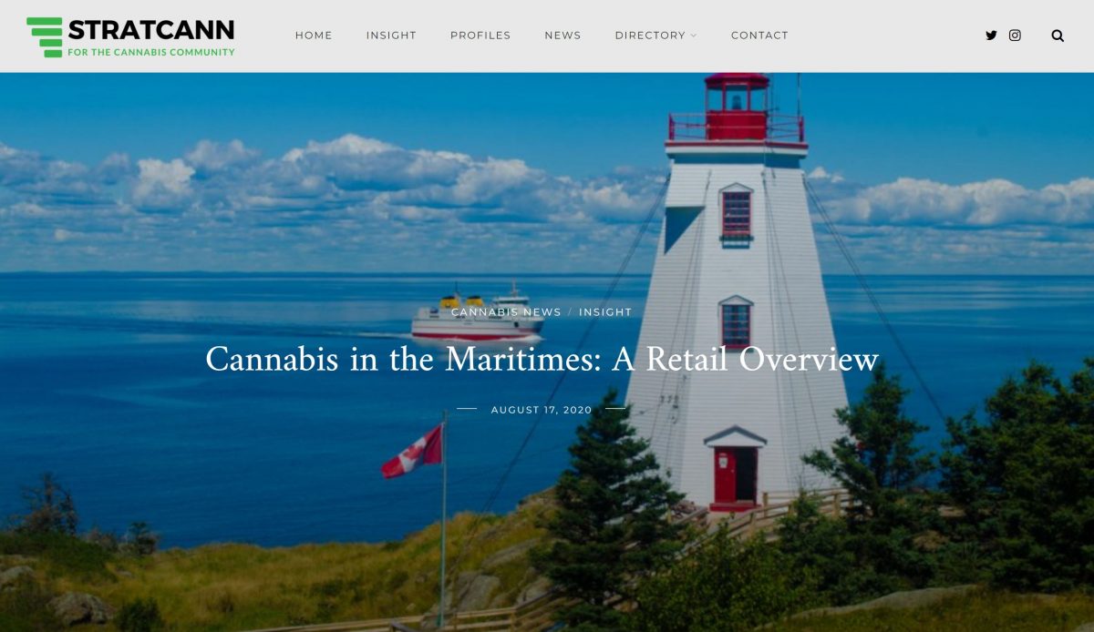Stratcann: Cannabis in the Maritimes: A Retail Cannabis Overview