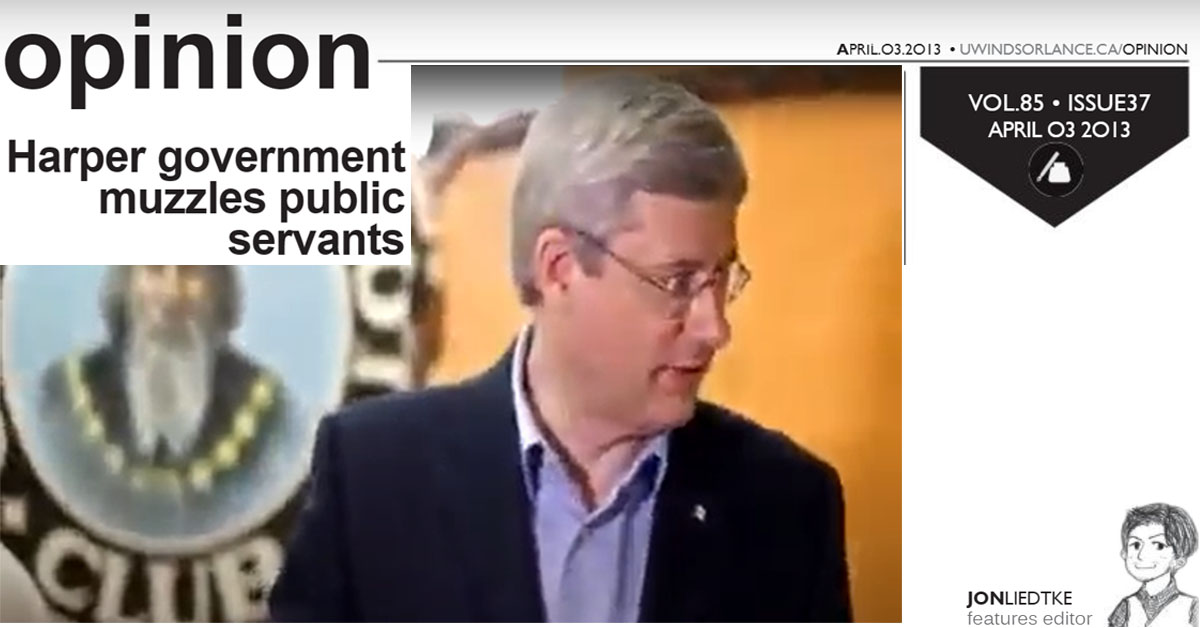 UWindsor Lance: Harper Government muzzles public servants