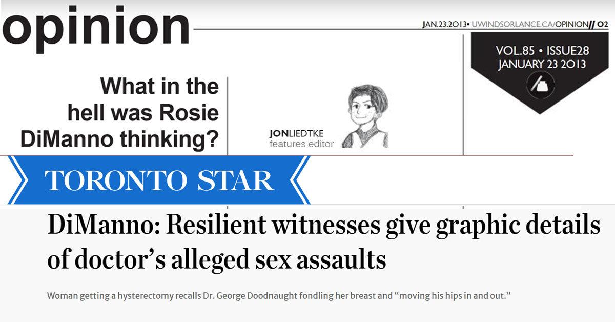 UWindsor Lance: What in the Hell was Rosie DiManno thinking?