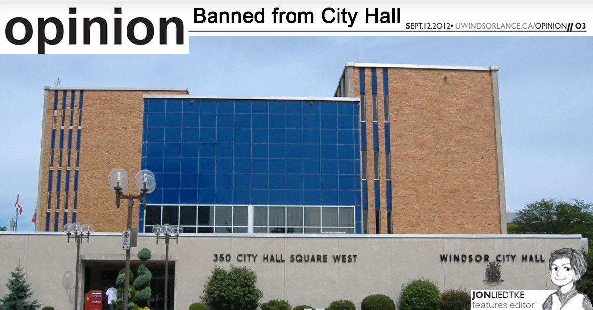 UWindsor Lance: Banned from City Hall