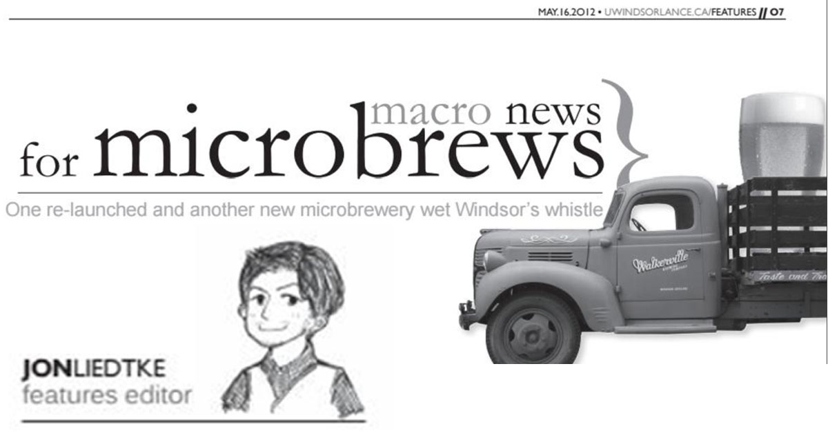 Macro News for Microbrews (UWindsor Lance)