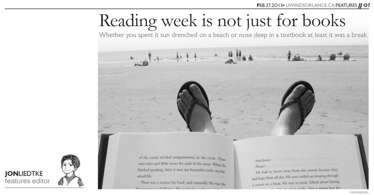 UWindsor Lance: Reading Week is not just for books