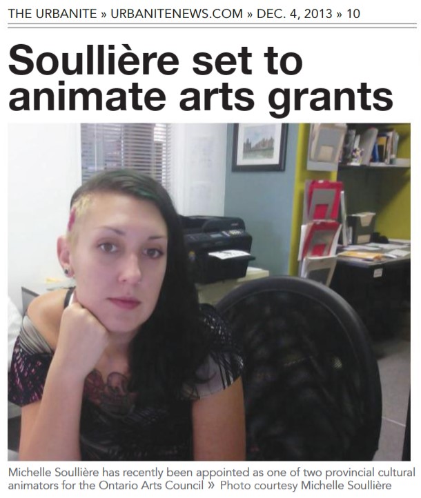 The Urbanite: Soullière set to animate arts grants