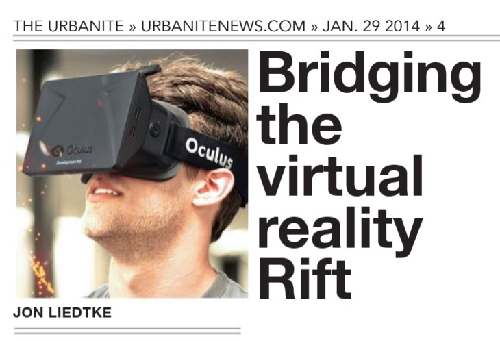 The Urbanite: Bridging the virtual reality Rift