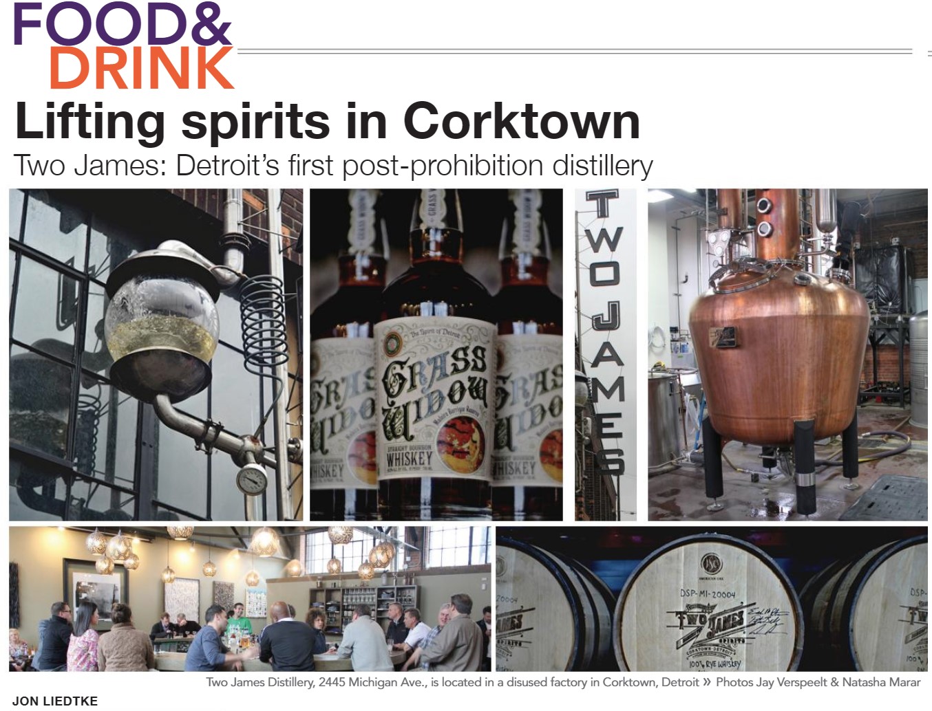 The Urbanite: Lifting spirits in Corktown: Two James is Detroit’s first post-prohibition distillery