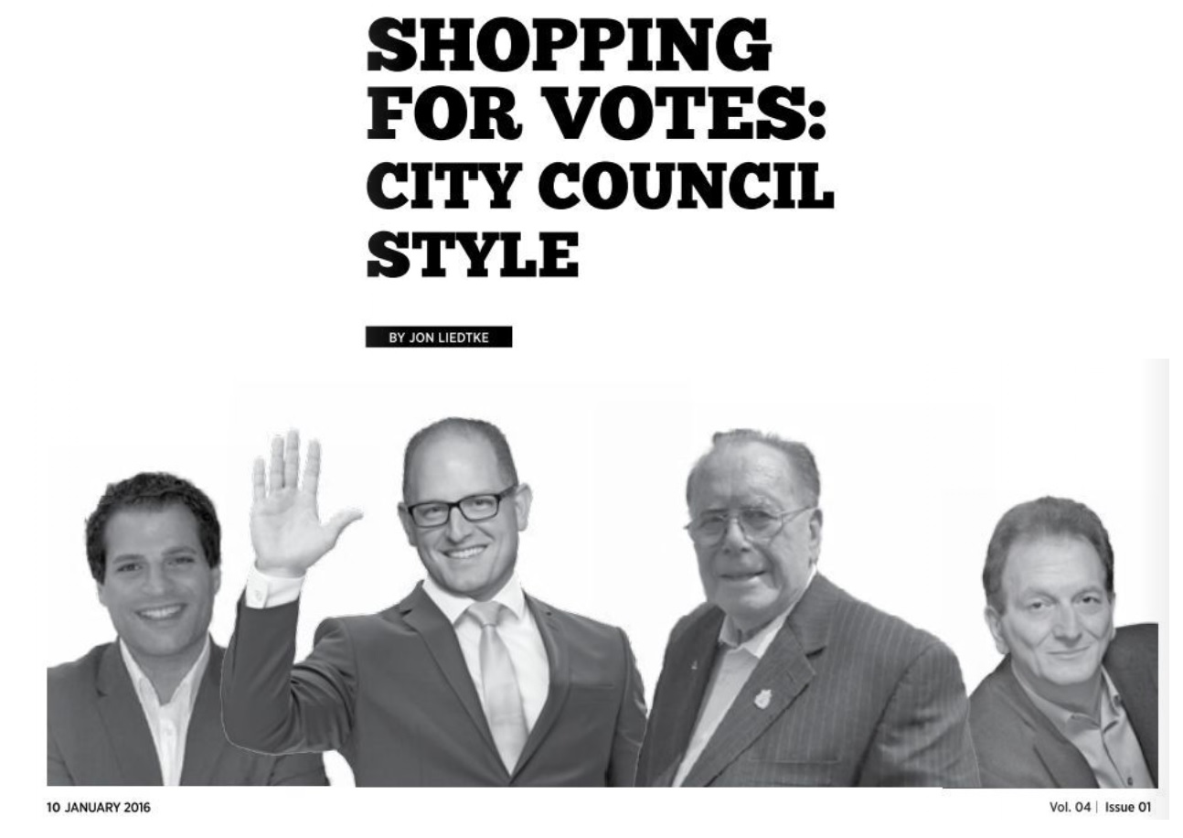 WINDSOR INDEPENDENT: SHOPPING FOR VOTES: CITY COUNCIL STYLE