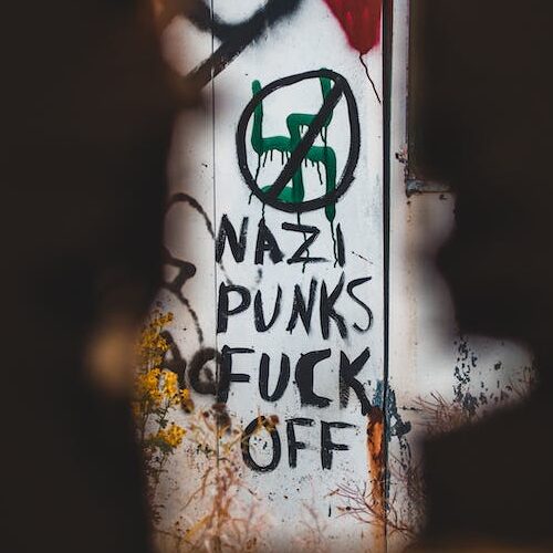 Anti-nazi graffiti (Photo by Erik Mclean)