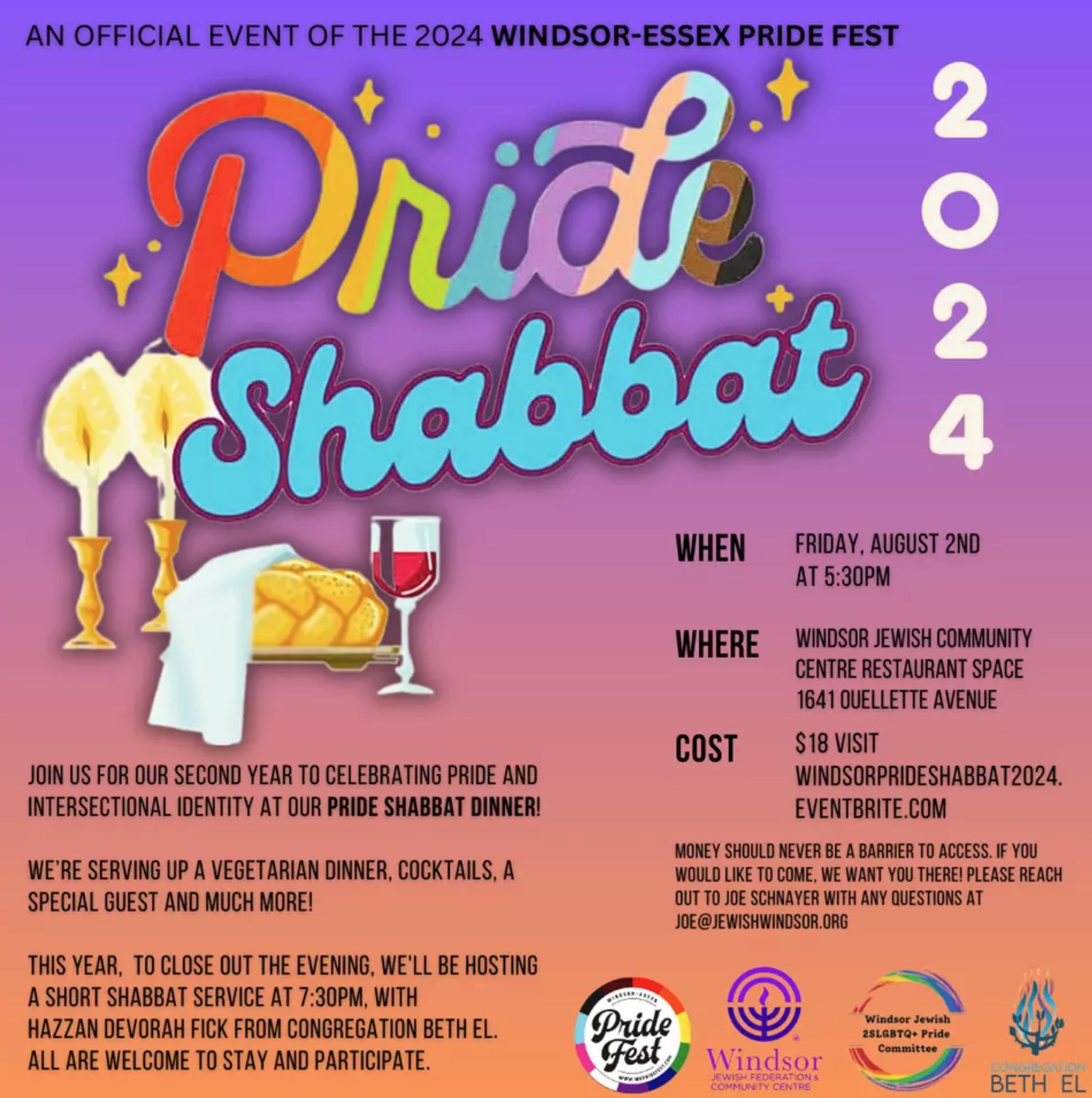 PRIDE SHABBAT (Windsor Jewish Federation)