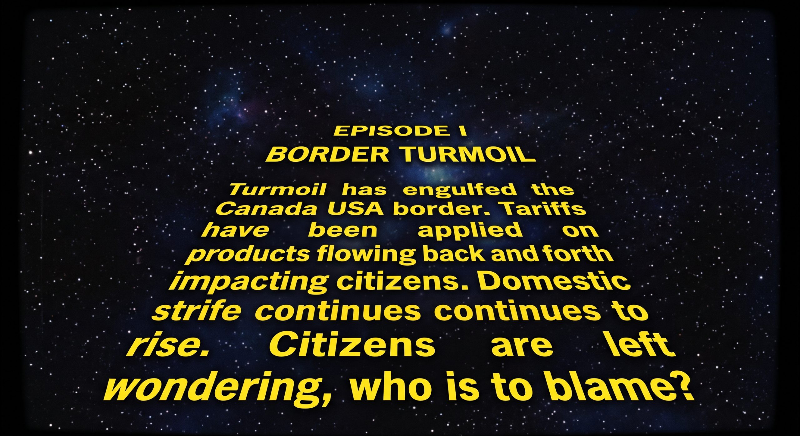 Star Wars: The Border Dispute (Gemini)