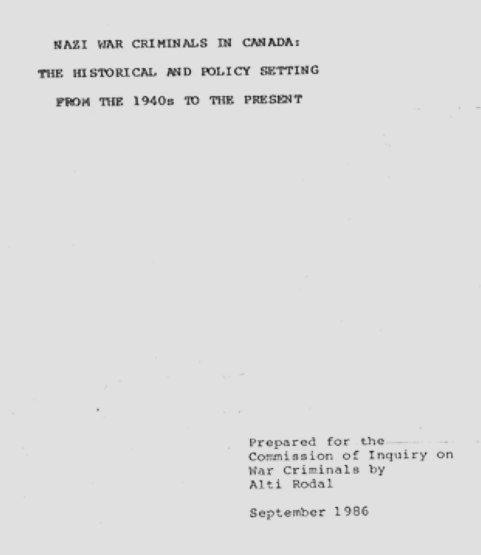 610 CKTB | Court Orders Ottawa to Release Secret Docs on Moving Ex-Nazis to Canada